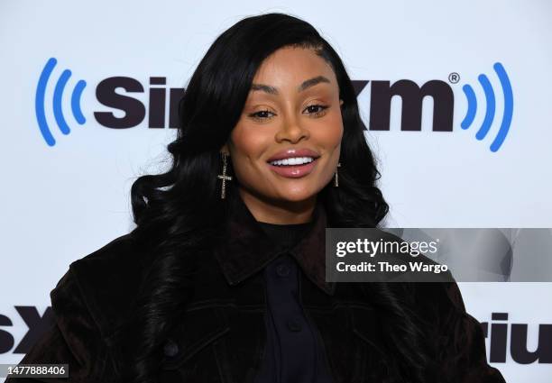 Angela Renée White, formerly known as Blac Chyna visits SiriusXM at SiriusXM Studios on March 29, 2023 in New York City.