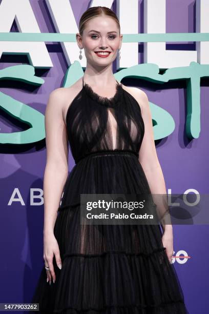 Actress Virginia Gardner attends the "Maravilloso Desastre" premiere at Cines Callao on March 29, 2023 in Madrid, Spain.