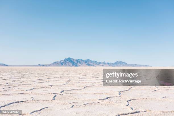 utah's bonneville salt flats - salt flat stock pictures, royalty-free photos & images