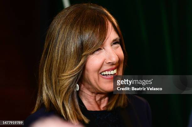 Ana Blanco attends the 50th anniversary photocall of "Informe Semanal" presented by RTVE at Teatro Real on March 29, 2023 in Madrid, Spain.