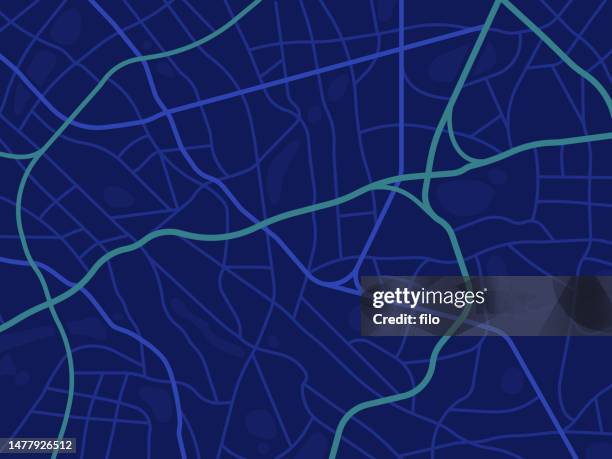 illustrations, cliparts, dessins animés et icônes de abstract city urban road street map - city maps