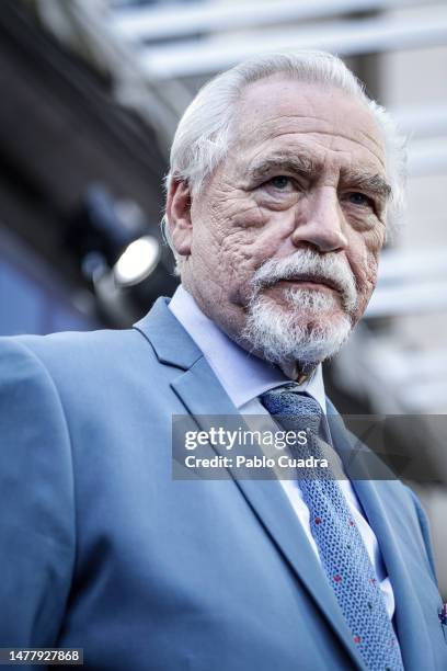 British actor Brian Cox attends the HBO Max premiere of "Succession" at Academia de Cine on March 29, 2023 in Madrid, Spain.