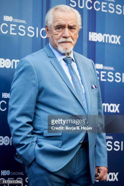 British actor Brian Cox attends the HBO Max premiere of "Succession" at Academia de Cine on March 29, 2023 in Madrid, Spain.