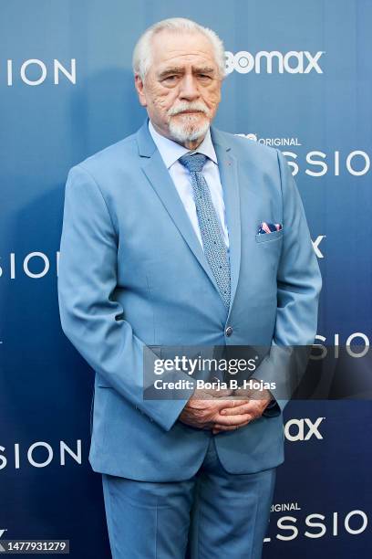 British actor Brian Cox attends the HBO Max premiere of "Succession" at Academia de Cine on March 29, 2023 in Madrid, Spain.