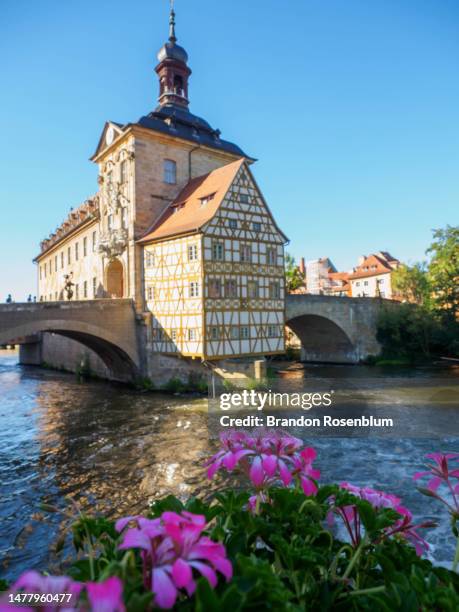 altes rathaus in bamberg, germany - bamberg stock pictures, royalty-free photos & images