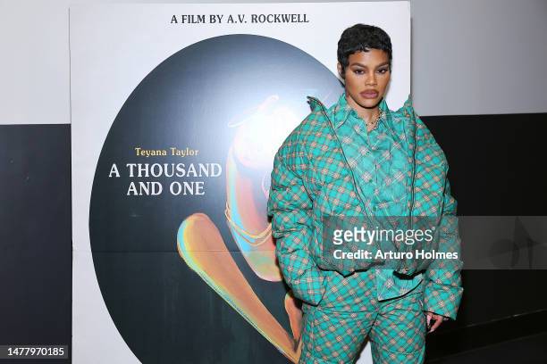 Teyana Taylor attends Focus Features' "A Thousand And One" Screening and Conversation With Teyana Taylor, Director A. V. Rockwell and Harlem's Dapper...
