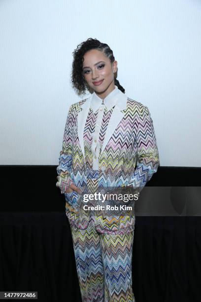 Kiana Madeira attends the New York Screening of "Perfect Addiction" at AMC Empire 25 on March 29, 2023 in New York City.
