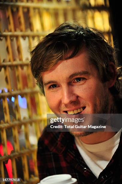 Brian Fallon of American rock band The Gaslight Anthem during an interview for Total Guitar Magazine/Future via Getty Images, October 17 Portsmouth...