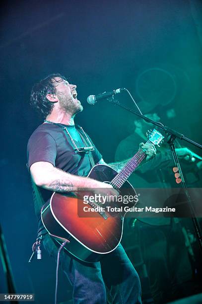 Chuck Ragan of American punk rock band Hot Water Music performing on stage during The Revival Tour, October 17 Portsmouth Wedgewood Rooms.