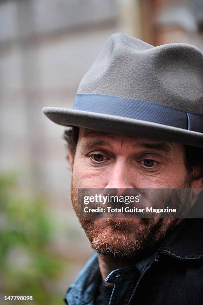 Chuck Ragan of American punk rock band Hot Water Music during an interview for Total Guitar Magazine/Future via Getty Images, October 17 Portsmouth...