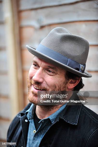Chuck Ragan of American punk rock band Hot Water Music during an interview for Total Guitar Magazine/Future via Getty Images, October 17 Portsmouth...