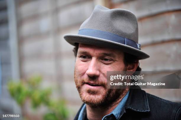 Chuck Ragan of American punk rock band Hot Water Music during an interview for Total Guitar Magazine/Future via Getty Images, October 17 Portsmouth...