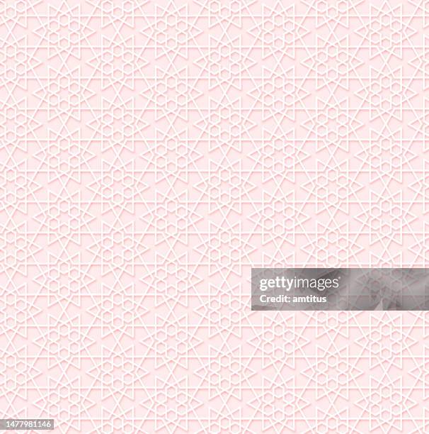 arabic ornate pattern - islamic texture stock illustrations