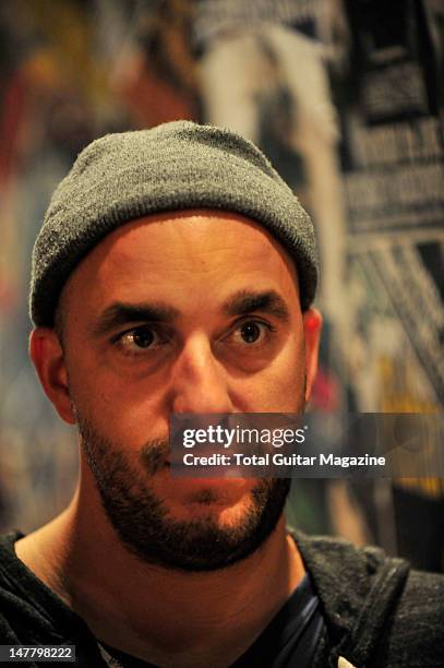 Dan Andriano of American puck rock band Alkaline Trio during an interview for Total Guitar Magazine/Future via Getty Images, October 17 Portsmouth...