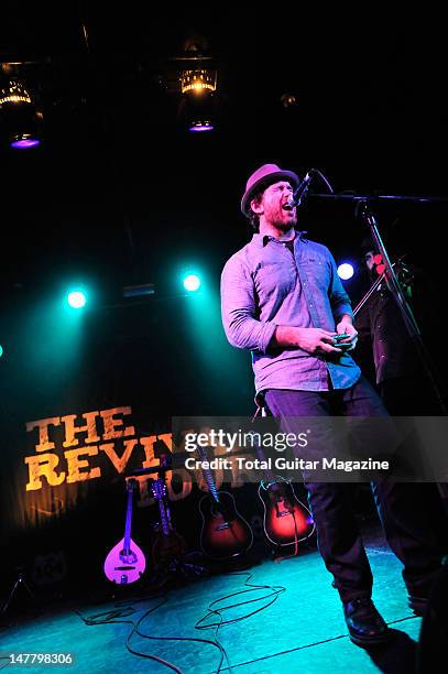 Chuck Ragan of American punk rock band Hot Water Music performing on stage during The Revival Tour, October 17 Portsmouth Wedgewood Rooms.