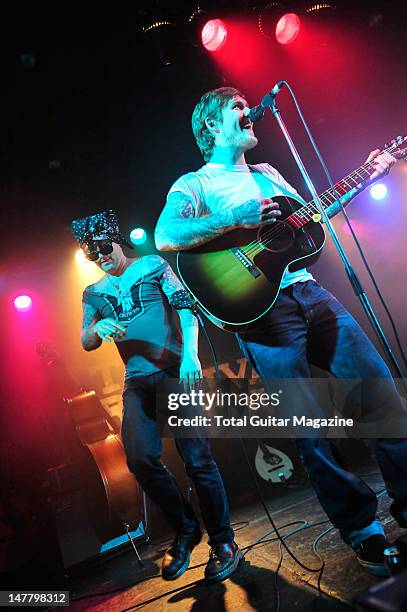 Brian Fallon of American rock band The Gaslight Anthem performing on stage during The Revival Tour, October 17 Portsmouth Wedgewood Rooms.