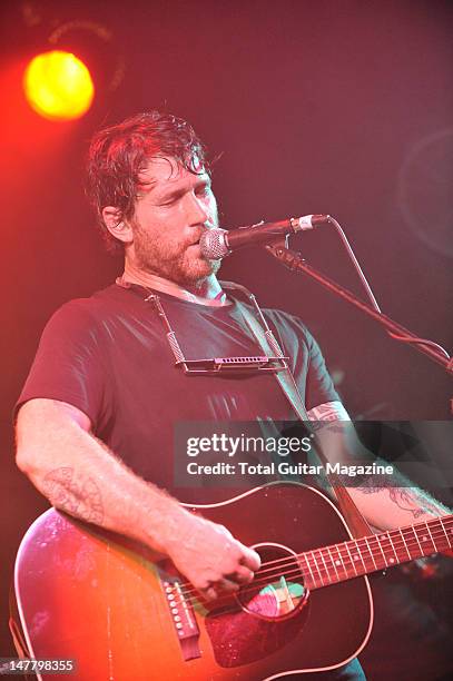 Chuck Ragan of American punk rock band Hot Water Music performing on stage during The Revival Tour, October 17 Portsmouth Wedgewood Rooms.