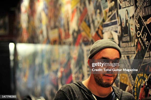 Dan Andriano of American puck rock band Alkaline Trio during an interview for Total Guitar Magazine/Future via Getty Images, October 17 Portsmouth...