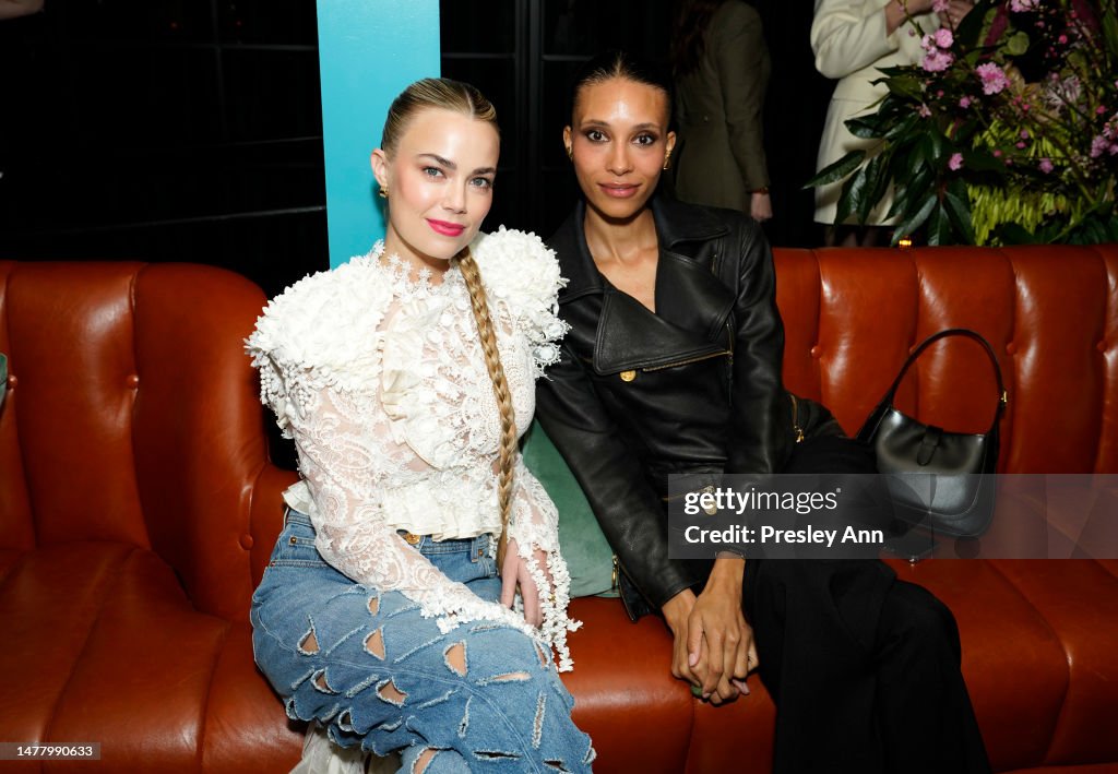 Rebecca Rittenhouse and TyLynn Nguyen pose as Mejuri and Sophia Bush