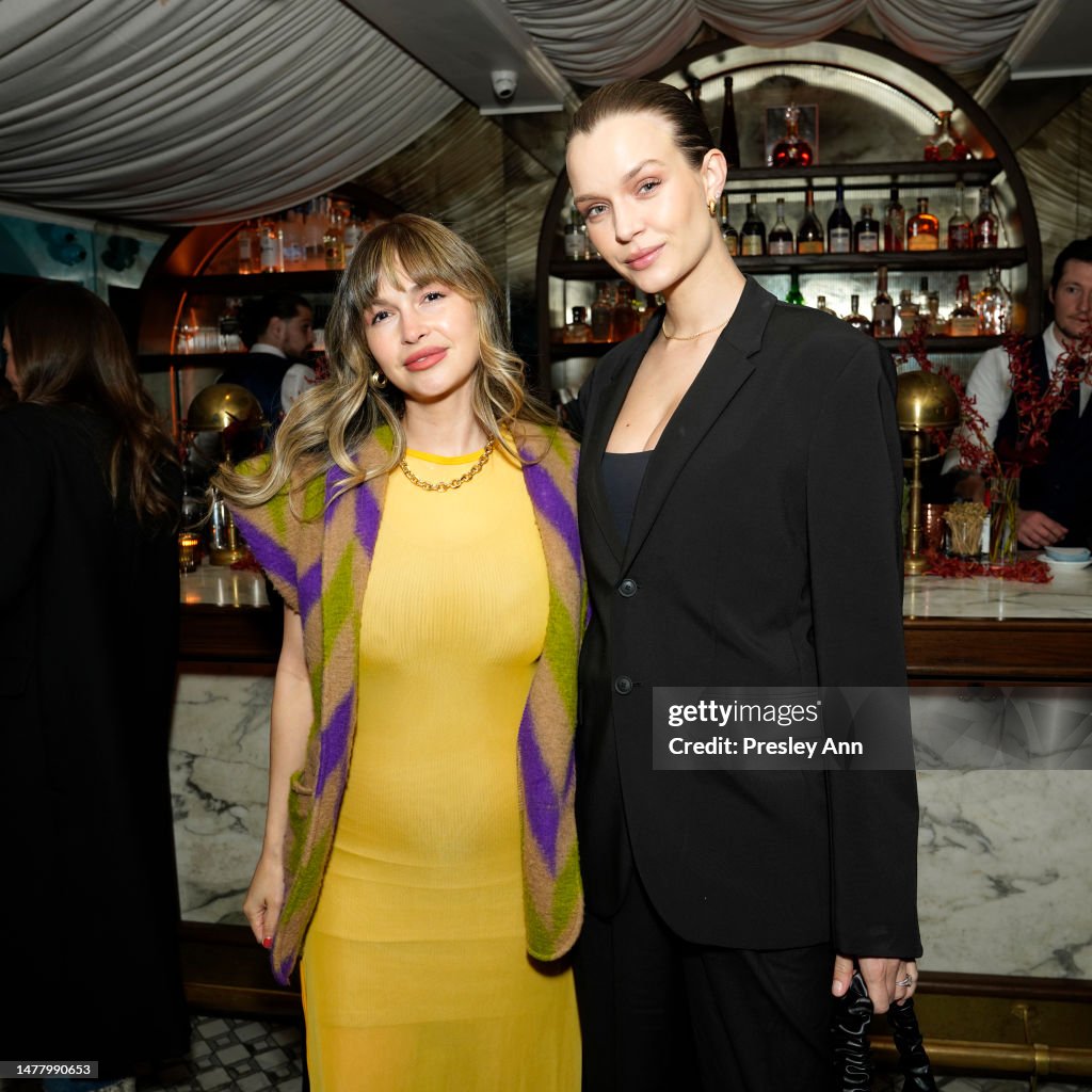 Natalie Holloway and Josephine Skriver pose as Mejuri and Sophia Bush