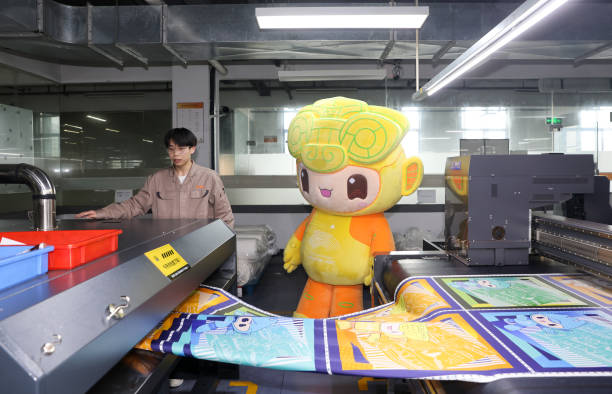 CHN: Mascots For Hangzhou 2022 Asian Games Visit A Factory