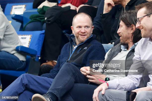 Lawrence Frank, President of Basketball Operations for the Los Angeles Clippers, attends the match between Boulogne-Levallois and Le Mans at Palais...