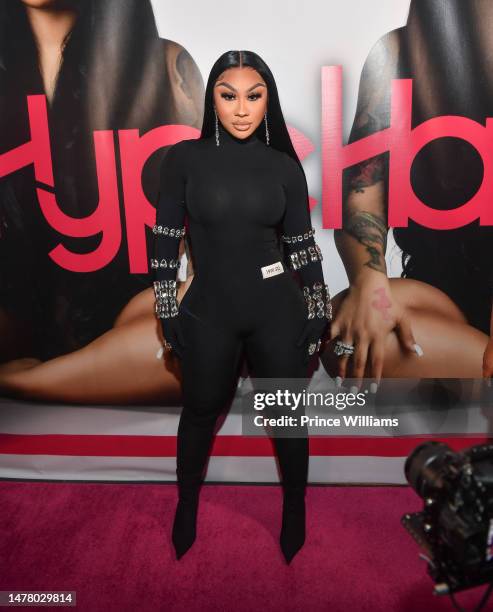 Ariana Fletcher attends the Hype Hair Magazine cover release party in her honor at CRU Lounge on March 29, 2023 in Alpharetta, Georgia.