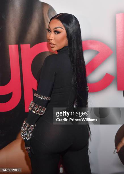 Ariana Fletcher attends the Hype Hair Magazine cover release party in her honor at CRU Lounge on March 29, 2023 in Alpharetta, Georgia.
