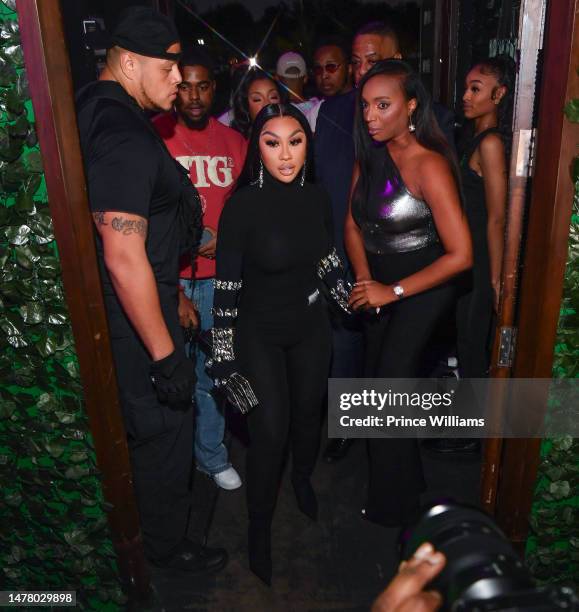 Ariana Fletcher attends the Hype Hair Magazine cover release party in her honor at CRU Lounge on March 29, 2023 in Alpharetta, Georgia.