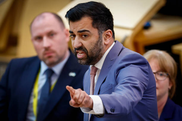 GBR: New Scottish First Minister Humza Yousaf Holds Debut FMQs