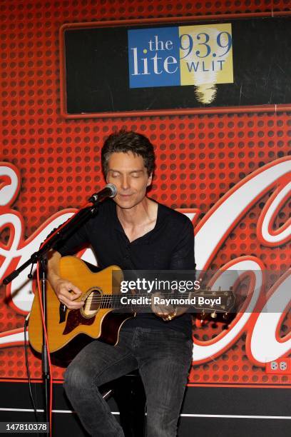 Singer and producer Richard Marx, performs in the WLIT-FM "Coca-Cola Lounge" in Chicago, Illinois on JUNE 21, 2012.