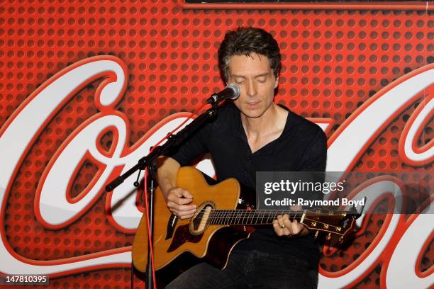 Singer and producer Richard Marx, performs in the WLIT-FM "Coca-Cola Lounge" in Chicago, Illinois on JUNE 21, 2012.