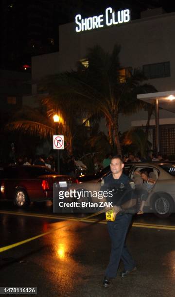 Suites du tir contre Suge Knight à Miami au Shore Club, le 27 août 2005.