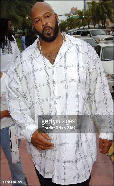 Suge Knight sur Ocean Drive l'après-midi de l'attentat, Miami le 27 août 2005.