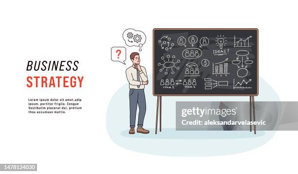 Confusing Strategy 60 Confused Business Chalkboard High Res Illustrations - Getty Images