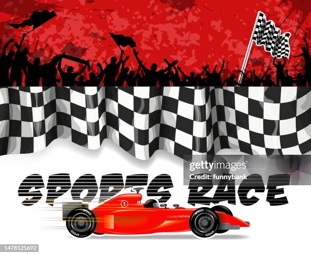 ilustrações de stock, clip art, desenhos animados e ícones de speed racing - florida cup