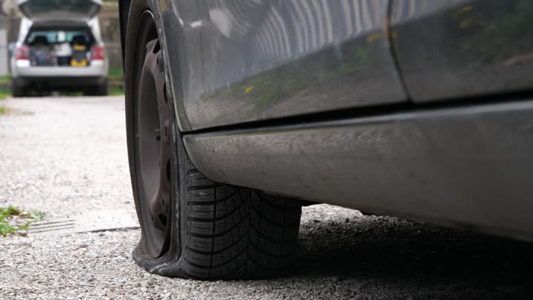 Deflated Tire Without Rim 1,566 Flat Tire Stock Videos, Footage, & 4K Video Clips - Getty Images