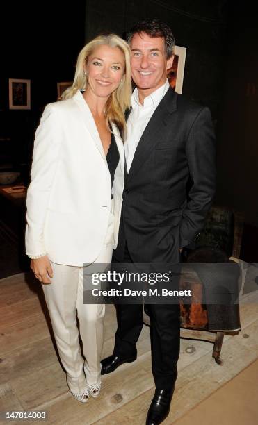 Tamara Beckwith and Tim Jefferies attend the Masterpiece Midsummer Party in aid of Clic Sargent at The Royal Hospital Chelsea on July 3, 2012 in...