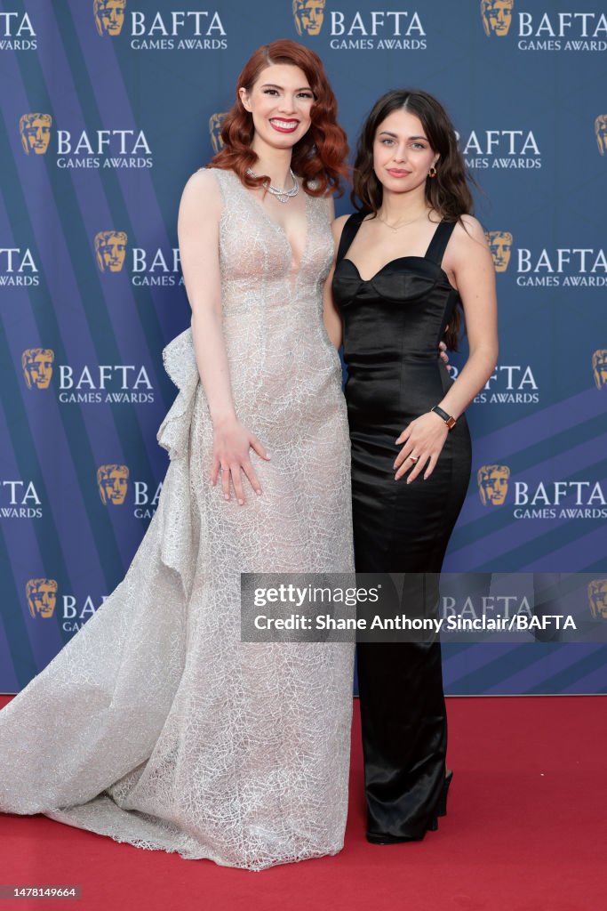 Manon Gage and Natalie Watson attend the 2023 BAFTA Games Awards at