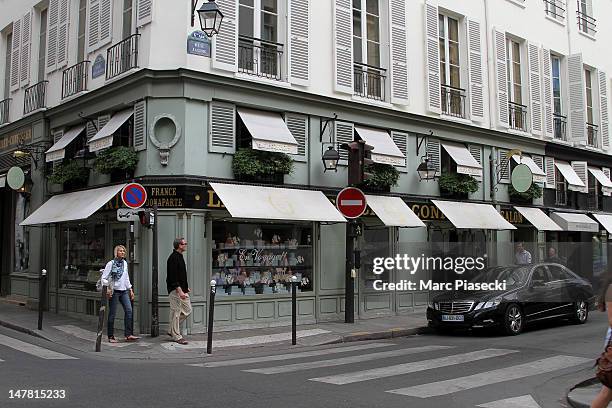 General view of the 'Laduree' restaurant on July 3, 2012 in Paris, France.