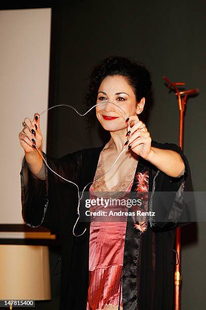 Jewels Good performs at the 50 year celebratory dinner in honour of Marianne Faithfull at Liberatum Berlin hosted by Grey Goose vodka at Soho House...