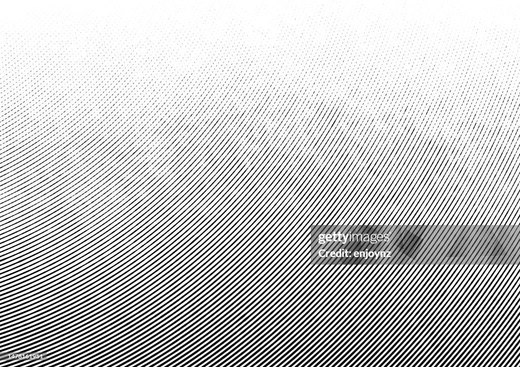 Black half tone gradient lines pattern fade