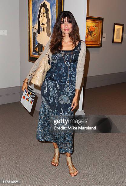 Lisa B attends The Masterpiece Midsummer Party at Royal Hospital Chelsea on July 3, 2012 in London, England.