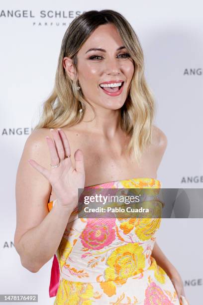 Spanish singer Edurne Garcia Almagro, AKA Edurne presents "Les Eaux D'un Instant" & "Femme Franquise" at Leclab on March 30, 2023 in Madrid, Spain.