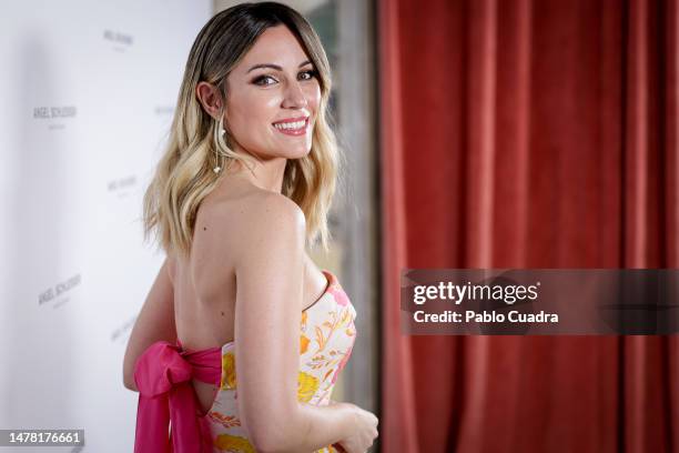 Spanish singer Edurne Garcia Almagro, AKA Edurne presents "Les Eaux D'un Instant" & "Femme Franquise" at Leclab on March 30, 2023 in Madrid, Spain.