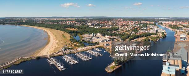 halmstad in summer - halmstad stock pictures, royalty-free photos & images
