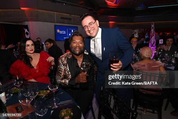 Christopher Judge and Studio Animation Director, Sony Santa Monica, Bruno Velazquez attend the 2023 BAFTA Games Awards Dinner at the Queen Elizabeth...