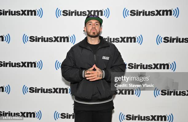 Rapper Emilio Rojas visits SiriusXM Studios on March 30, 2023 in New York City.