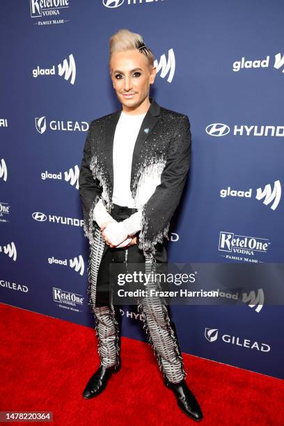 Frankie Grande attends the GLAAD Media Awards at The Beverly Hilton on March 30, 2023 in Beverly Hills, California.