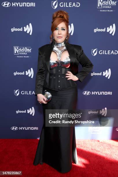 Lisa Ann Walter attends the GLAAD Media Awards at The Beverly Hilton on March 30, 2023 in Beverly Hills, California.